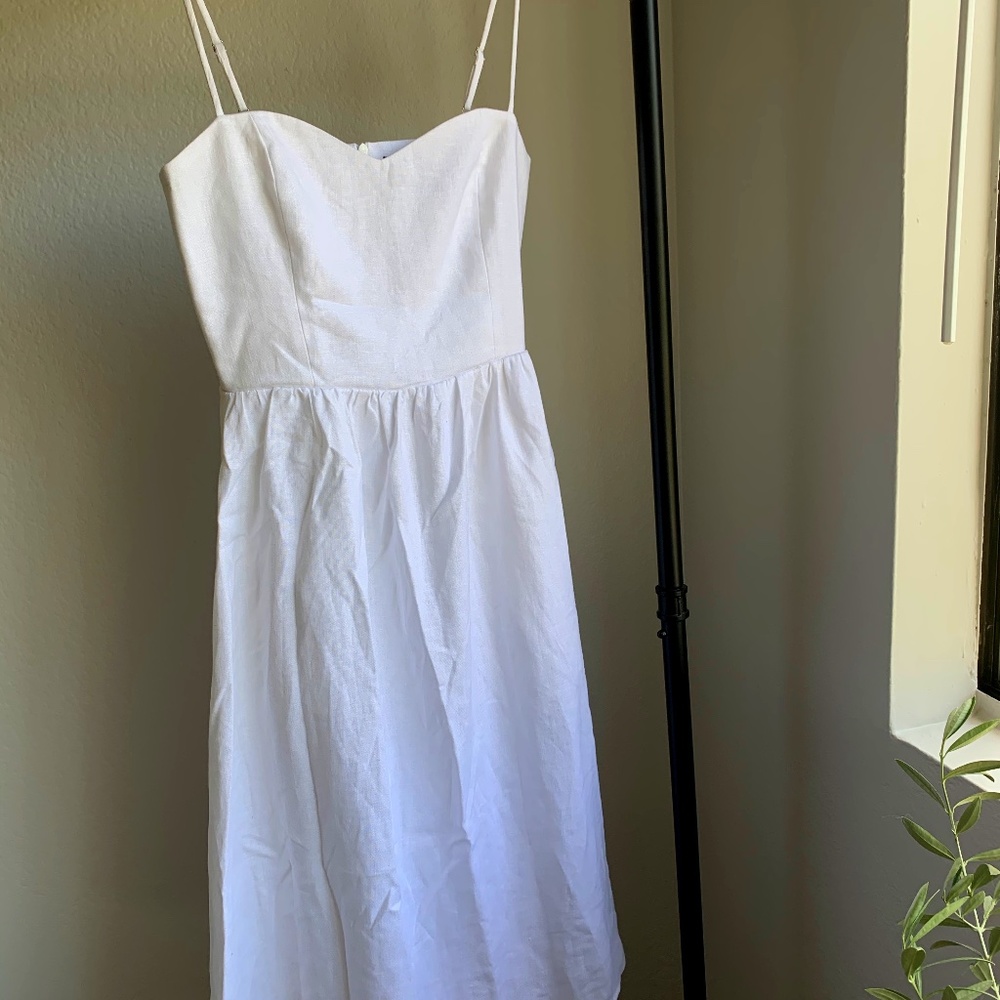 Reformation Olivia Dress - NWOT White 100% Linen